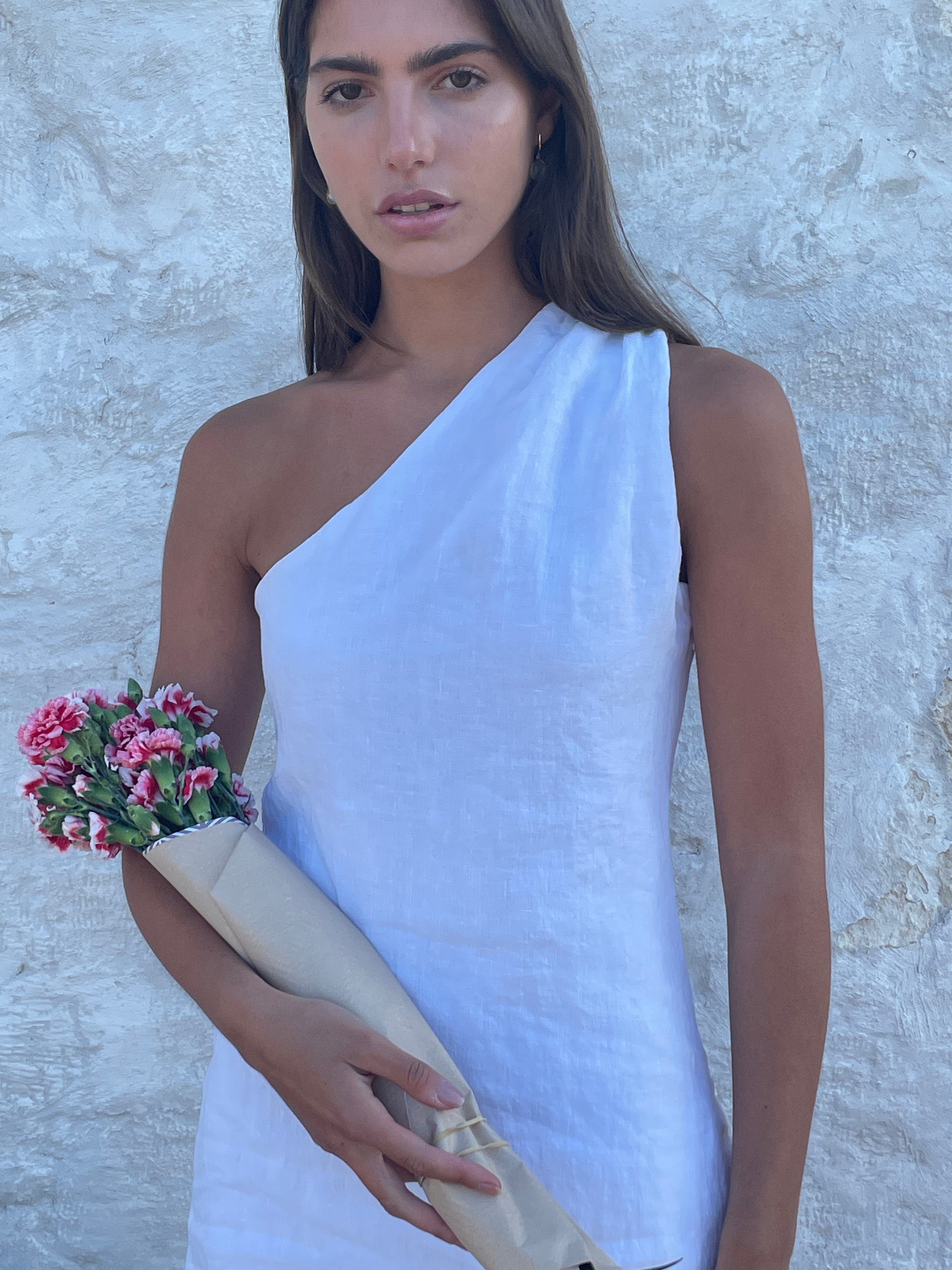 Sorrento Dress White