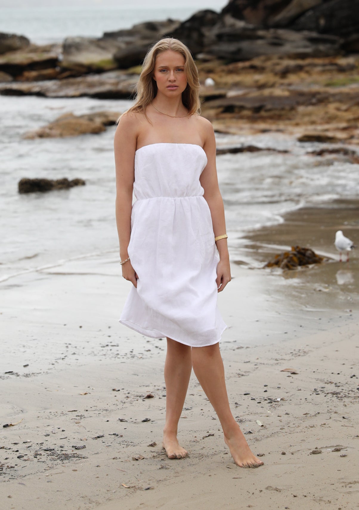 Elouera Dress White