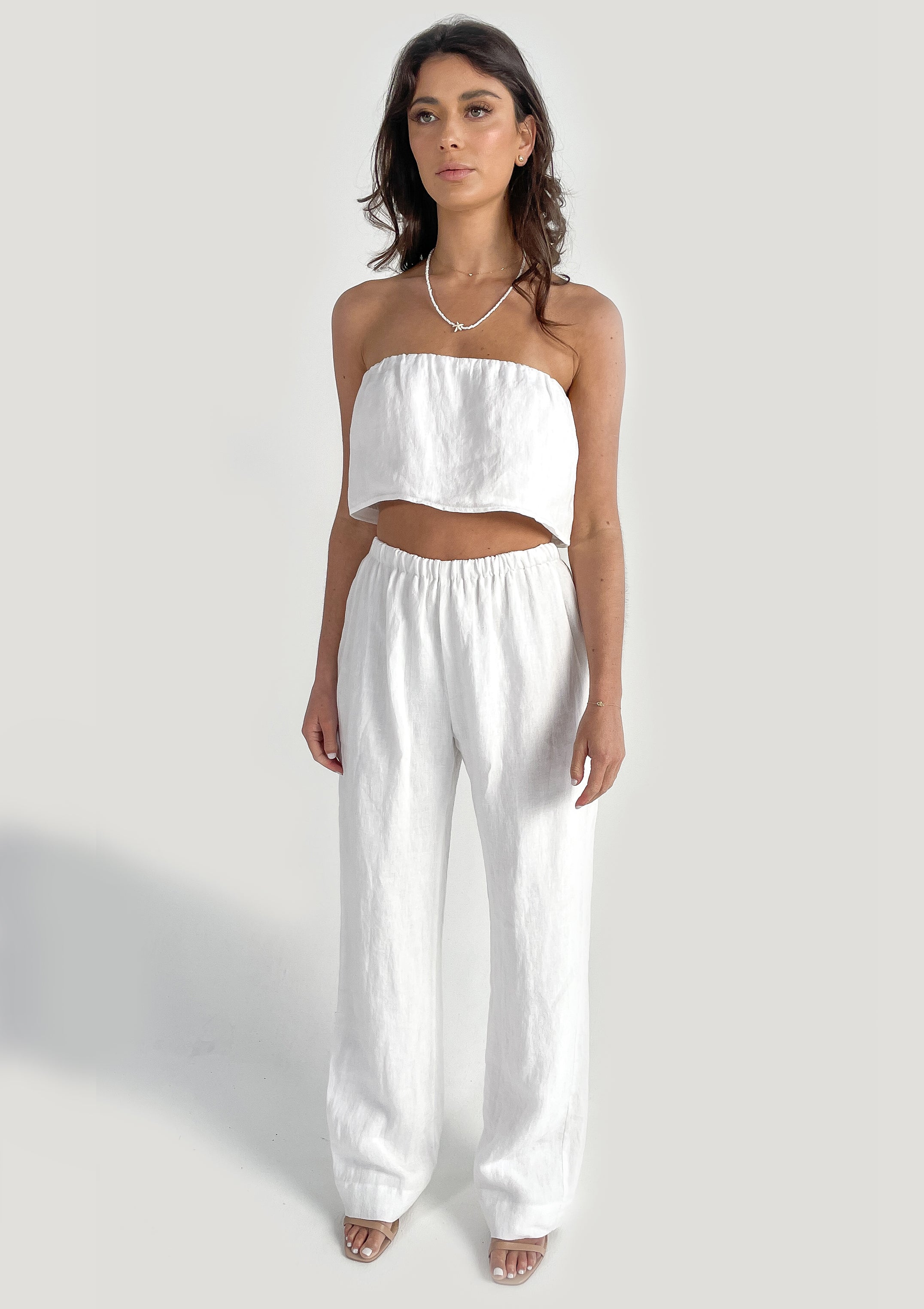 Henley Pant White