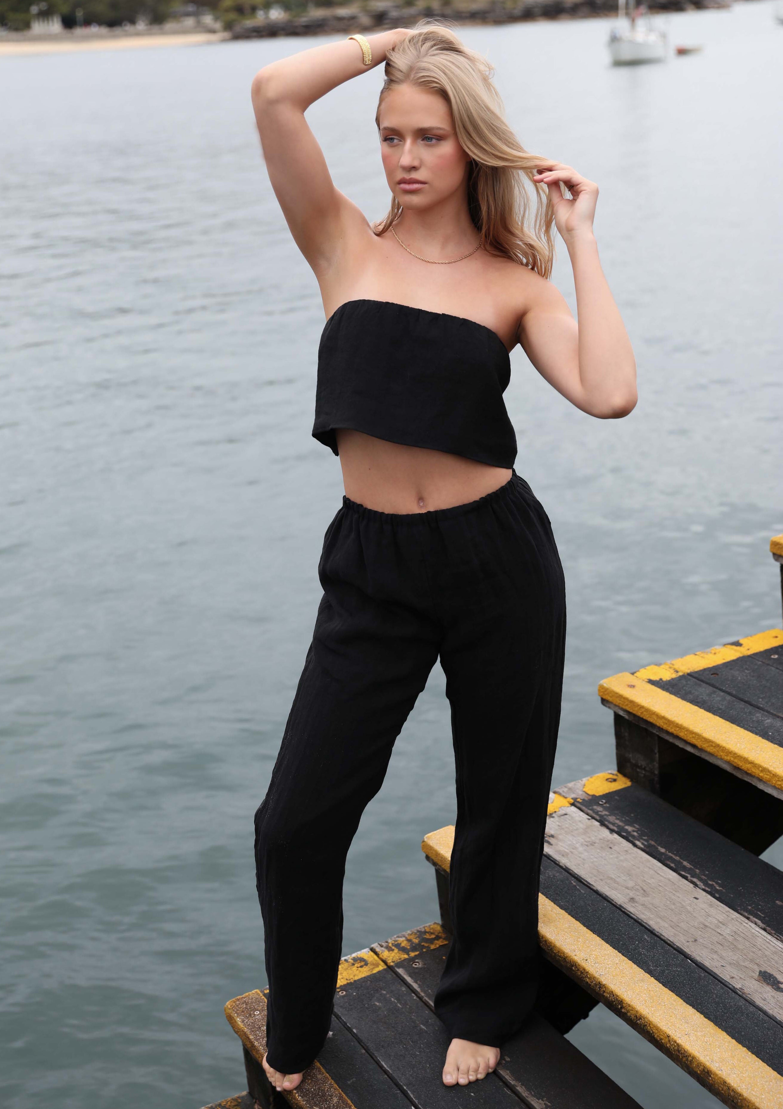 Henley Pant Black