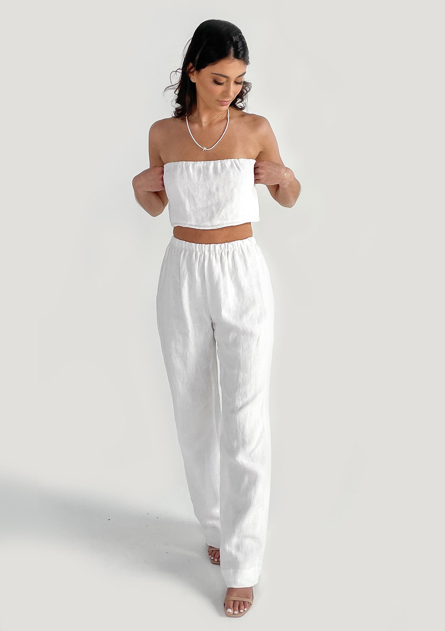 Henley Pant White