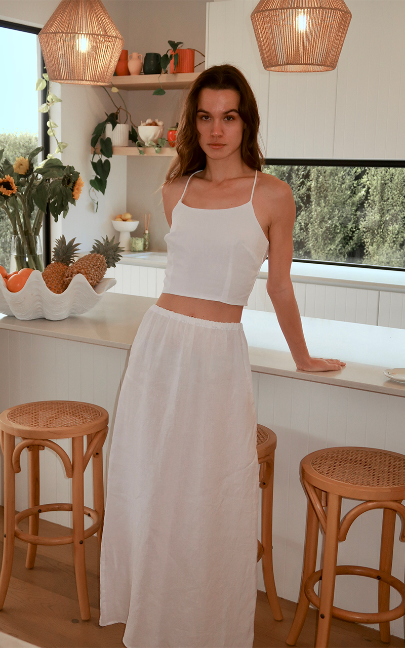 Lucca Skirt White